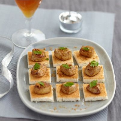 Foie gras d'oie rôti aux épices et spéculoos