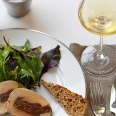 Foie gras mi-cuit aux figues et cachous