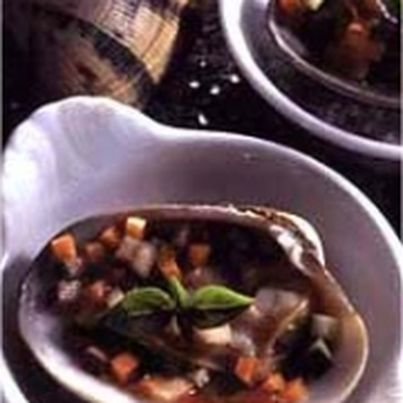 Palourdes farcies aux petits légumes