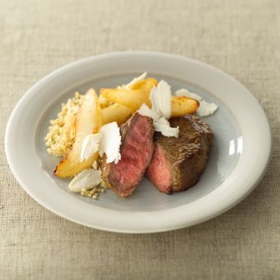 Poire de bœuf, quinoa et poire