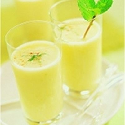 Potage froid à la menthe