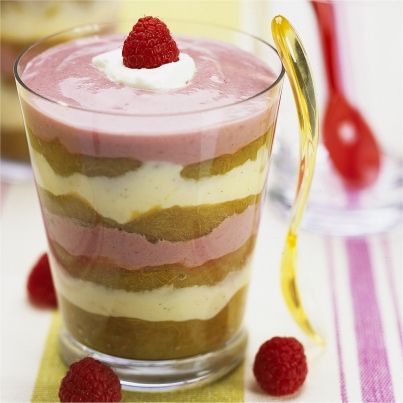 Fraîcheur fruitée rhubarde et framboise