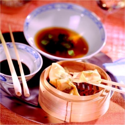 Ravioles de foie gras chinoises