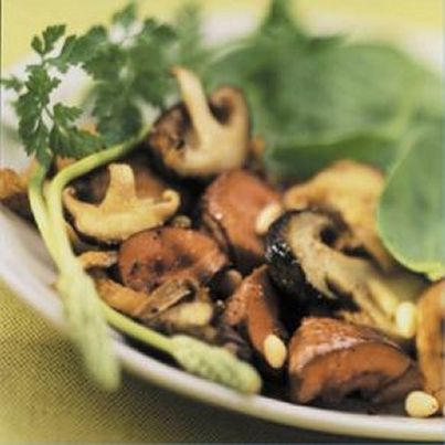Poêlée de rognons aux champignons des bois