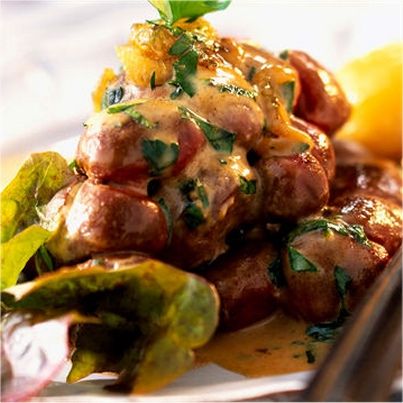 Rognons de veau flambés au cognac