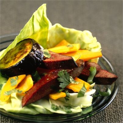 Salade de foie d'agneau de lait au cumin