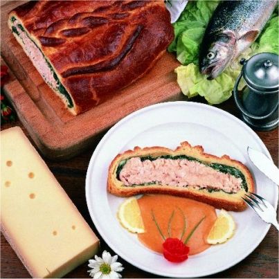 Coussin de saumon au Comté