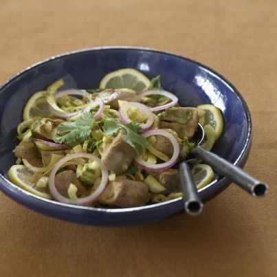 Salade de langues d'agneau à la marocaine (citron confit)