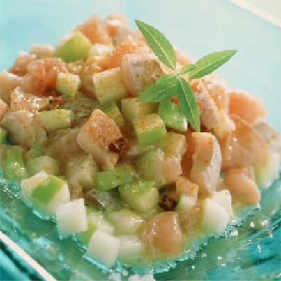 Tartare de maquereau à la pomme et au curry
