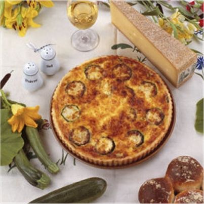 Tarte à la courgette et au Comté