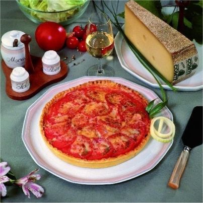 Tarte à la tomate et au Comté