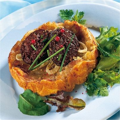 Tarte tatin au boudin noir