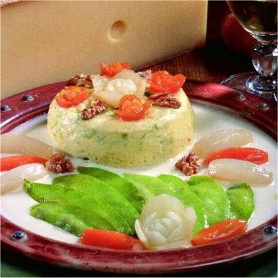 Timbale de Comté au poireau