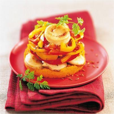 Timbale de boudin blanc, carottes et poivrons au cumin