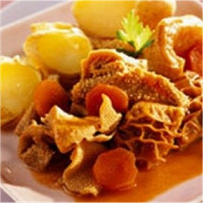 Tripes aux pommes de terre nouvelles