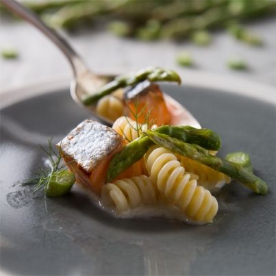 Fusilli Academia Barilla au Saumon et aux Asperges