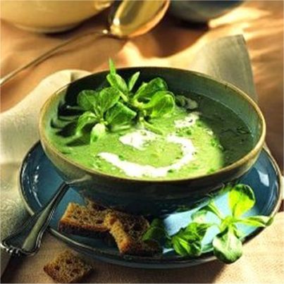 Velouté de mâche aux pommes de terre