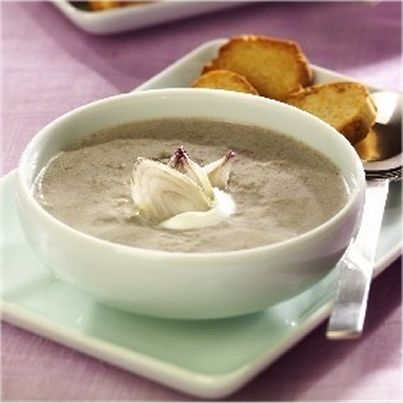 Velouté aux échalotes traditionnelles et aux champignons