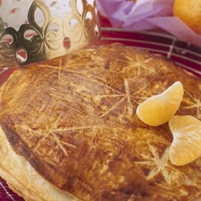 Galette des rois fourrée à la mandarine