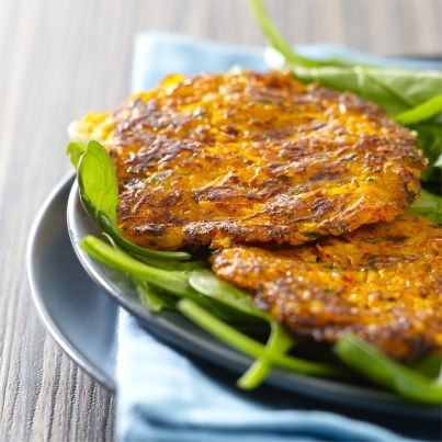Galettes de légumes oubliés à l'Emmental