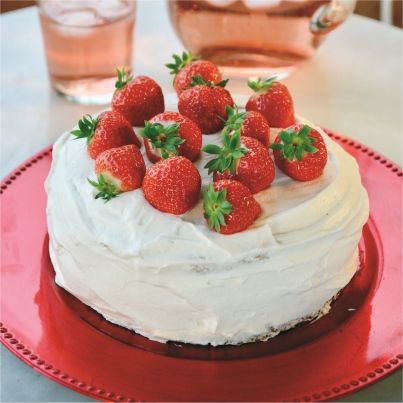 Gâteau Suédois aux Fraises de France