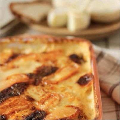 Gratin de pommes de terre au Pélardon
