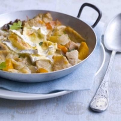 Gratin de tripes au camembert et calvados