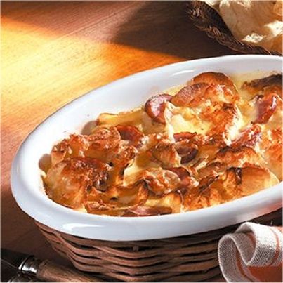 Gratinée de Morteau à la cancoillotte