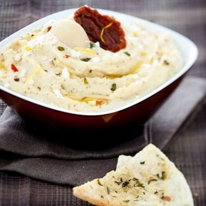 Houmous aux haricots blancs et à l'origan