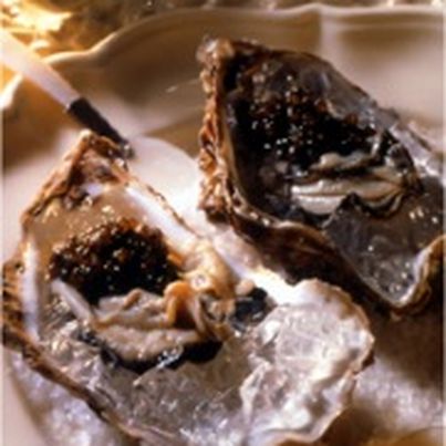 Huîtres au caviar