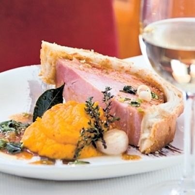Jambon blanc frotté d'épices Tandoori et braisé