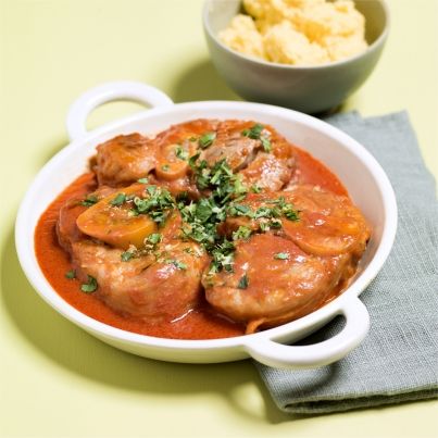 Jarret de veau à la milanaise