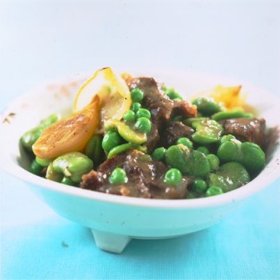 Joue de bœuf au vert
