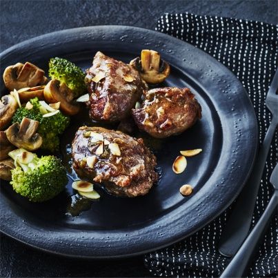 Joues de porc confites au miel