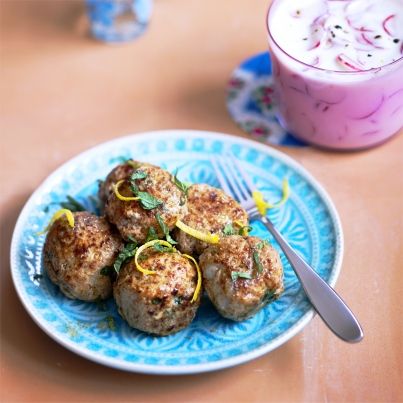 Keftas de veau à la menthe, rémoulade de radis roses