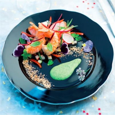 Langoustines Crème Basilic