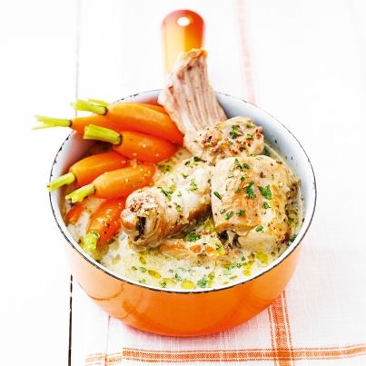 Lapin à la moutarde de Meaux