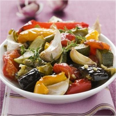 Légumes confits à l'ail