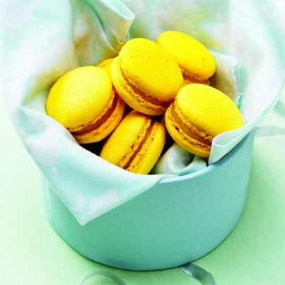 Macarons citron romarin