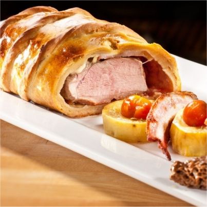 Magret de canard en croûte de Comté et crème de morilles au savagnin