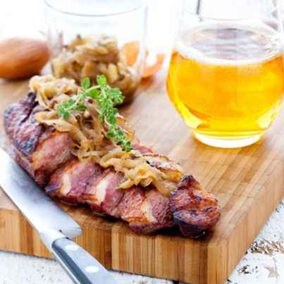 Magrets de canards et confit d'oignons au Cidre d'automne