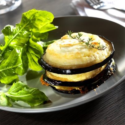 Médaillons d'Auberginegrillée au Charolais