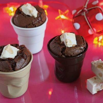 Merveille de chocolat noir et sa surprise de nougat