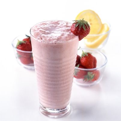 Milk shake aux fraises