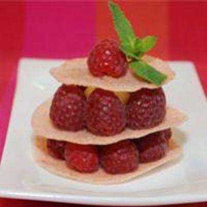Millefeuille aux Biscuits Roses de Reims Fossier