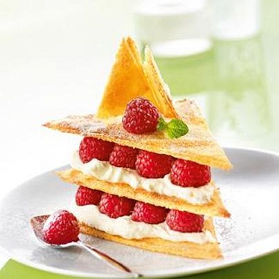 Mille-feuilles aux framboises
