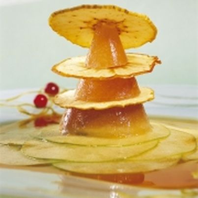 Millefeuille de pommes Granny-Smith et sa mousse
