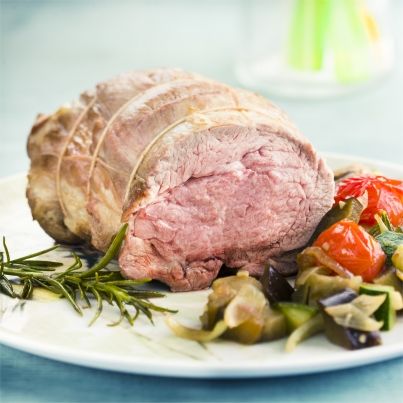 Mini rôti d'agneau et ses légumes du soleil