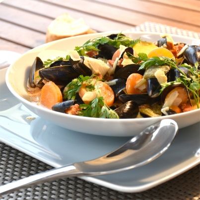 Moules de Bouchot au Chorizo