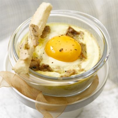 Œufs-cocotte au Foie Gras